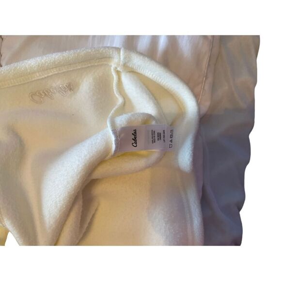 New Cabela’s Womens Cream Long Sleeve Quarter Zip Fleece Sweatshirt XL - Picture 5 of 11